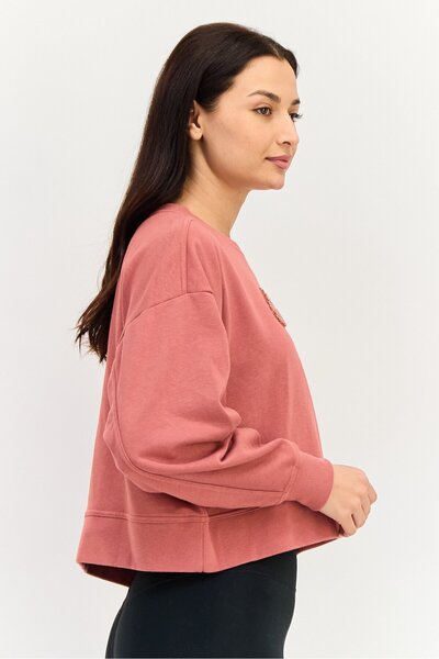 Nike Women Oversized Fit Long Sleeve Outdoor Sweatshirt, Rouge