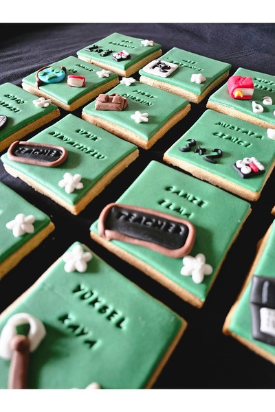 Mimosa Bakery Öğretmenler Günü Şeker Hamurlu Kurabiye-15 Adet