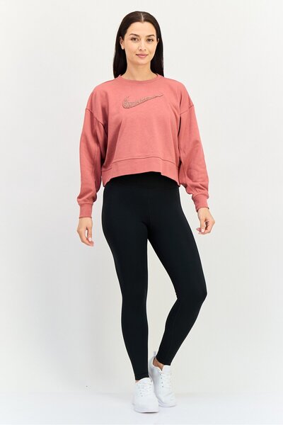 Nike Women Oversized Fit Long Sleeve Outdoor Sweatshirt, Rouge