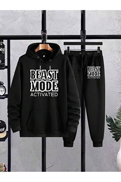 ORVIO Group Beast Mode Printed Unisex Tracksuit Set