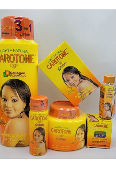 Caroton مجموعة كرتونية لتفتيح البشرة مكونة من 6 قطع