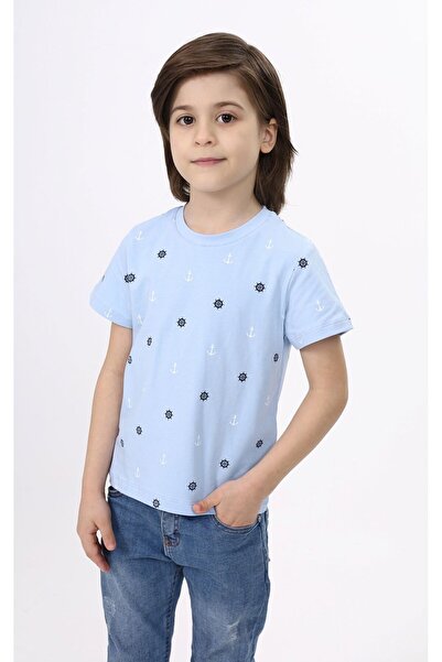 Toontoy Tricou cu mânecă scurtă cu imprimeu pentru băiat