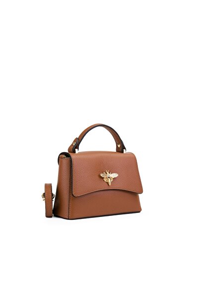 Posete Fagaras Kirsti Leather Purse - Cognac, Casual Genuine Leather Bag, Han...