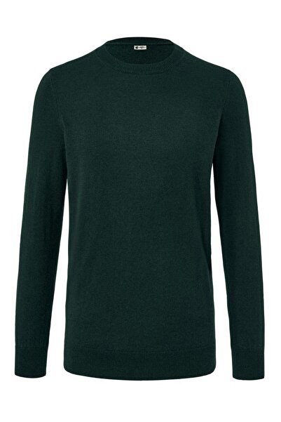 Tchibo Men Round Neck Knitted Sweater, Green