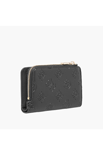 Guess Phoebe Embossed Wallet with Zip Closure