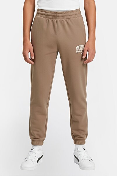 Puma Kids Boy Sportwear Fit Outdoor Sweatpants, Taupe