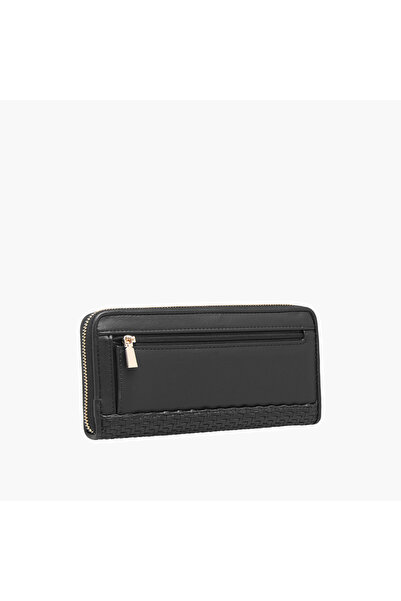 Guess Mirema Textured Wallet with Zip Closure