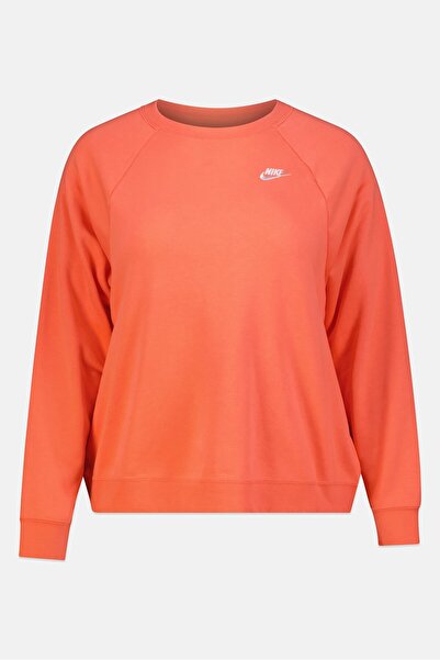 Nike Women Plus Size Long Sleeve Outdoor Sweatshirt, Dark Peach