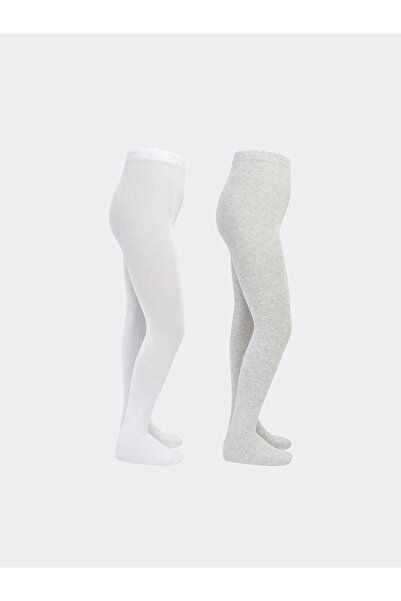 LC Waikiki New Season Basic Girls Pantyhose 2-Piece