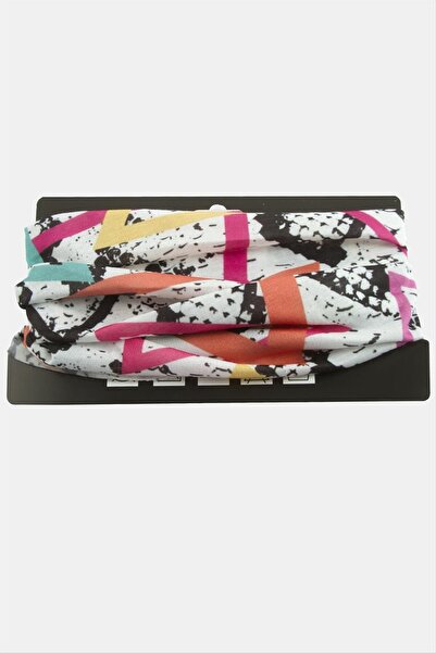 ZERO LAND Mtxdpn Buoy Patterned (181330) Baff Neck Collar-White