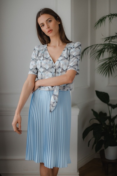 Figl Fustă L078 Albastră L/XL