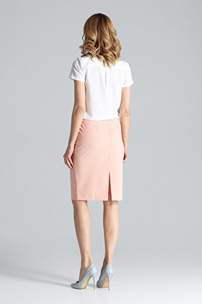 Figl Fitted midi skirt - pink pencil skirt M260 size L