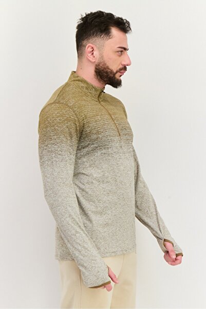 Champion Men Sportswear Fit Heather Long Sleeves Outdoor T-Shirt, Grey