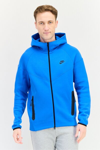 Nike Men Sportswear Fit Long Sleeve Running Track Jacket, Blue