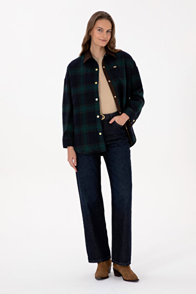 U.S. Polo Assn. Women's Dark Green Long Sleeve Shirt 50317225-Vr079