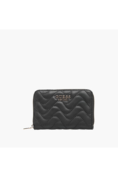 Guess Melisandra Quilted Wallet with Zip Closure