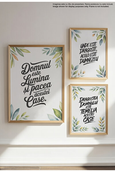 21mxm Pacea acestei case - Unframed Romanian Religious Canvas Poster - Digital Print