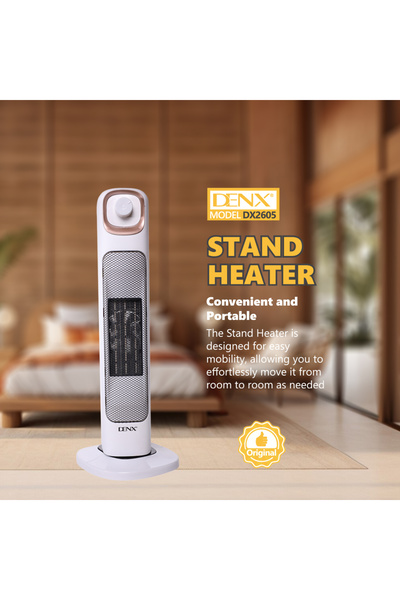 Denx 2000W Electric Heater – Fast Heating, High Safety, Modern Design