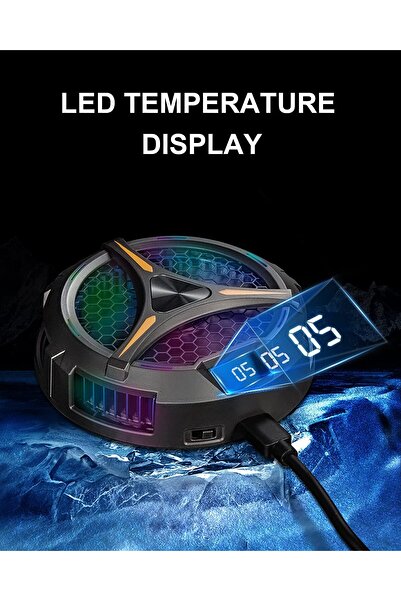 Generic iPad Radiator Magnetic Tablet Cooler,Compatible For Steam Deck With Temperature Display