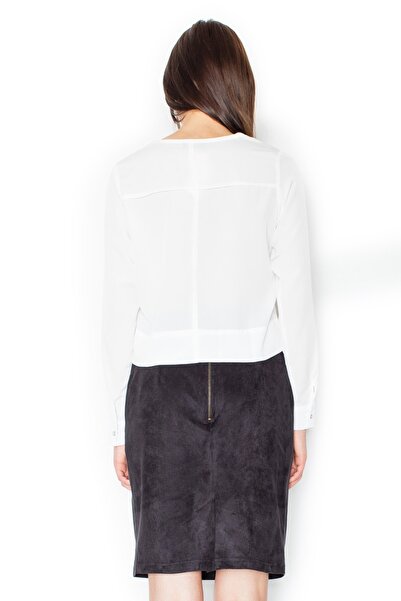 Figl Elegant black suede midi skirt M460 size XL