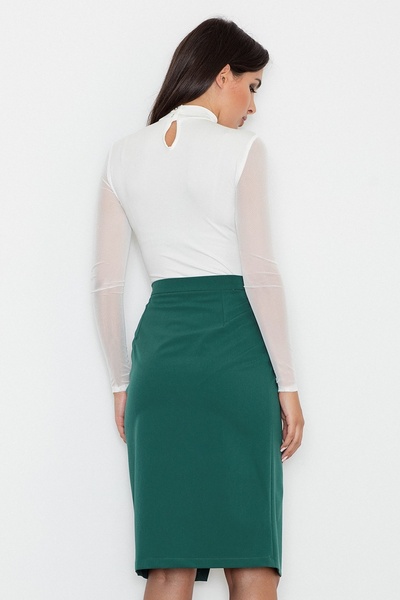 Figl Elegant green high waist pencil skirt M559 size M