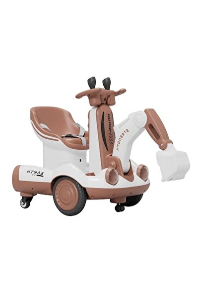 FONIX Детски електрически багер Comando (2-7 г.) - кафяв