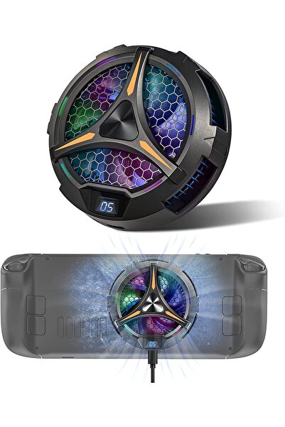 Generic iPad Radiator Magnetic Tablet Cooler,Compatible For Steam Deck With Temperature Display