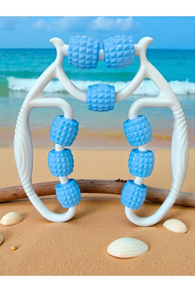 FABYAN Muscle Relaxer Massager 9 Wheels Adjustable Lymphatic Drainage Roller Leg Arm Cellulite