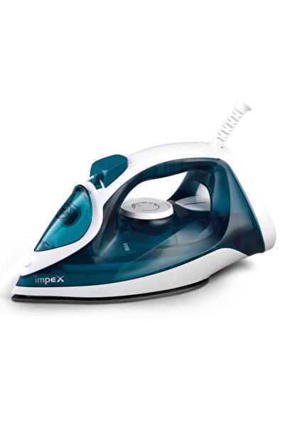 İMPEX IBS402 Steam Iron 2000-2300W Ceramic Soleplate Spray 360 Swivel 1.2Kg 5 Settings 2Y Warranty