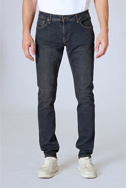 Twister Jeans Panama 802-01 Zift Blue Likralı Dar Kesim Erkek Kot Pantolon