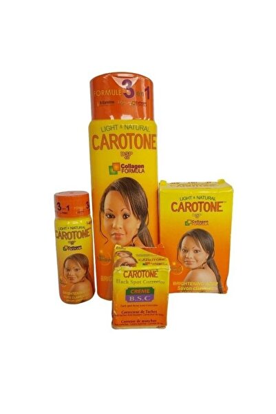Caroton مجموعة تفتيح البشرة كاروتون المكونة من 4 قطع