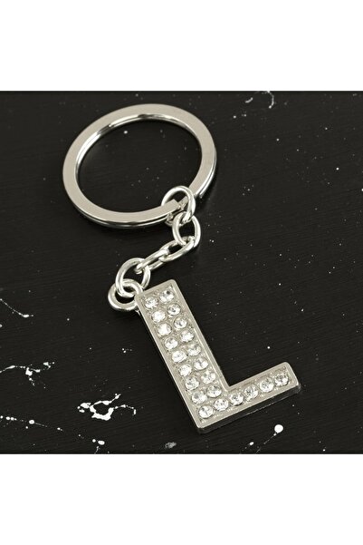 ZERO LAND MTXDPN L Letter Stone (174751) Breloc-Culoare argintie