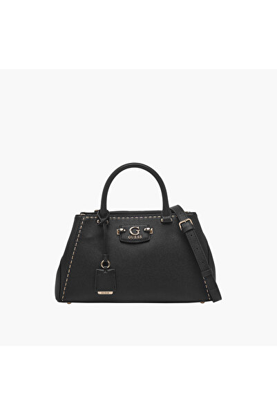 Guess حقيبة كروس مزخرفة مع حزام قابل للفصل