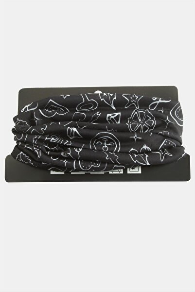 ZERO LAND Mtxdpn Mixed Pattern (181335) Baff Neck Collar-Black