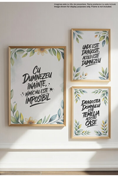 21mxm Nothing is Impossible - Unframed Romanian Religious Canvas Poster - Digital Print