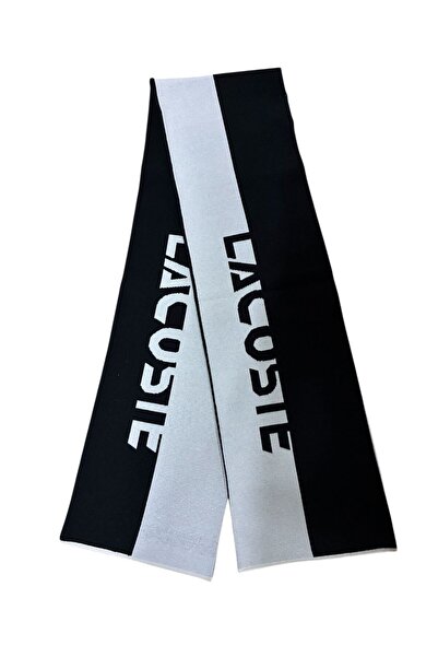 Lacoste Men's Wool Black Scarf