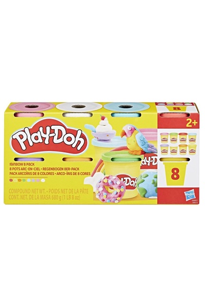 Play Doh Set 8 cutii plastilina Play Doh, Multicolor
