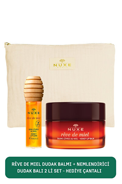 Nuxe Rêve de Miel Besleyici Onarıcı Dudak Kremi 15 gr + Besleyici Dudak Balı ...