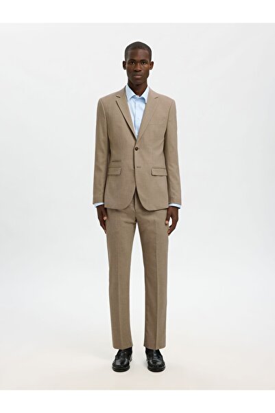 SELECTED Hose Gewebter Wollgemisch