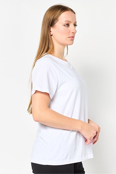 hummel Women Sportswear Fit Short Sleeve Outdoor T-Shirt, White