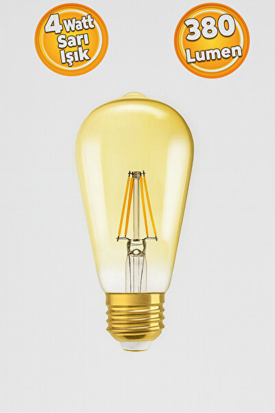 LEDO LEt 380 Lümen Kırılmaz Gövde Sarı Renk Ampül 4 Watt