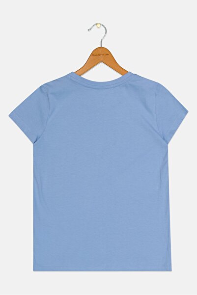 Puma Kid Girl Sportwear Fit Short Sleeve Training T-Shirt, Blue