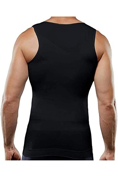Genaric Mens Slimming Body Shaper Vest Shirt Abs Top Compression Shirt Shapewear Slimming Vest for Men