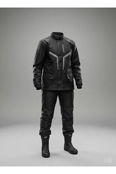 MOTOANL Motosiklet Lüx Yağmurluk Takım Waterproof Oxford Kumaş Astarlı Yağmur...