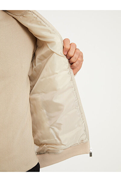 LC Waikiki Ανδρικό πλεκτό παλτό Slim Fit College Collar