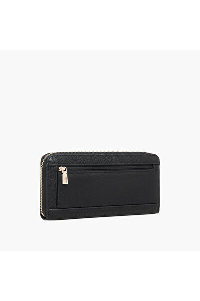 Guess Calebra Textured Wallet with Zip Closure