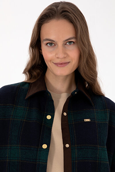 U.S. Polo Assn. Women's Dark Green Long Sleeve Shirt 50317225-Vr079