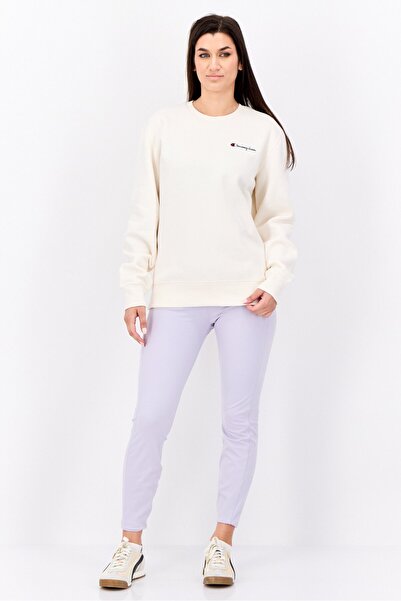 Champion Women Sportswear Fit Long Sleeve Outdoor Sweatshirt, Beige