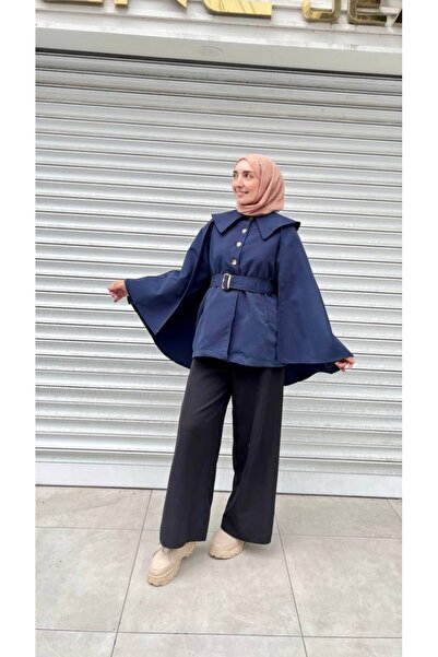 Butik Kadın pelerinli trençkot