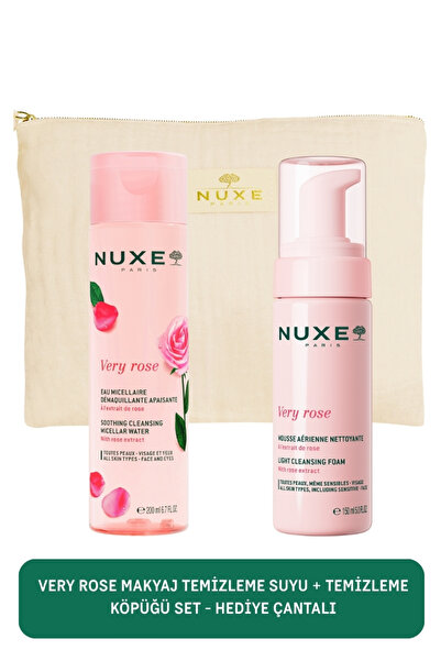 Nuxe Gül Özlü Yatıştırıcı Micellar Temizleme Suyu 200 ml + Yüz Temizleme Köpü...